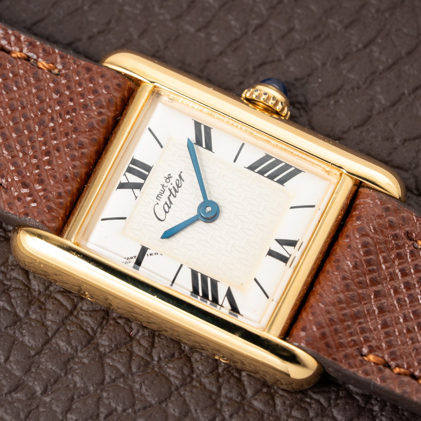 Cartier Tank Must de Vermeil White Roman Dial PM Ref. 1613