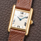 Cartier Tank Must de Vermeil White Roman Dial PM Ref. 1613