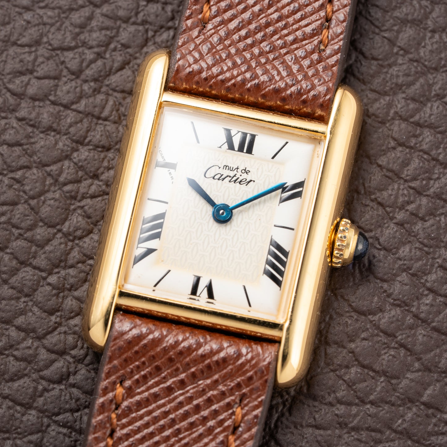 Cartier Tank Must de Vermeil White Roman Dial PM Ref. 1613