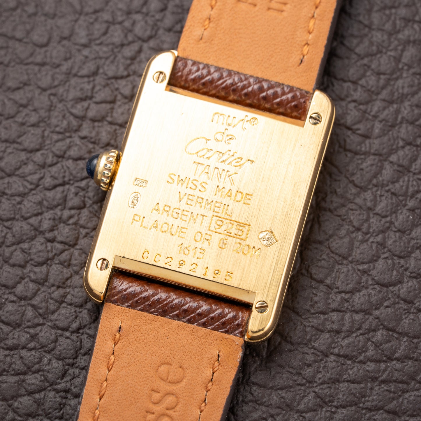 Cartier Tank Must de Vermeil White Roman Dial PM Ref. 1613
