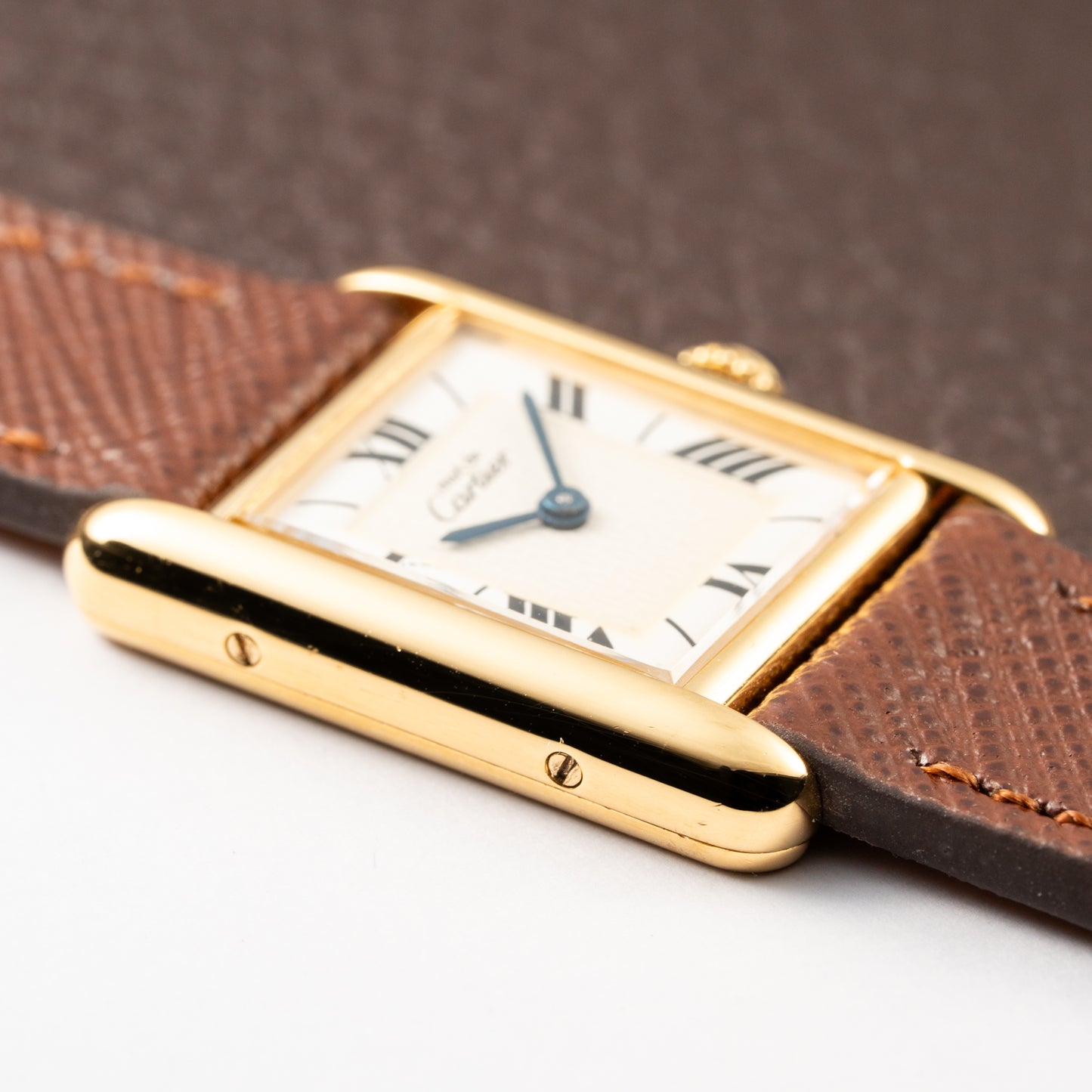 Cartier Tank Must de Vermeil White Roman Dial PM Ref. 1613