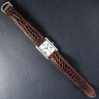 Cartier Tank Must de Large GM Blue Roman Dial 925 Silver Ref. 2414