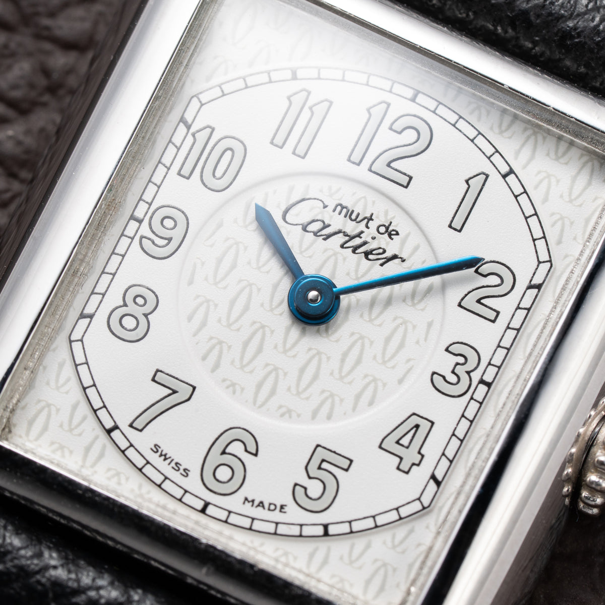 Cartier Tank Must de White Dial Silver 925 Sterling Silver Ref. 2416 From 1990s
