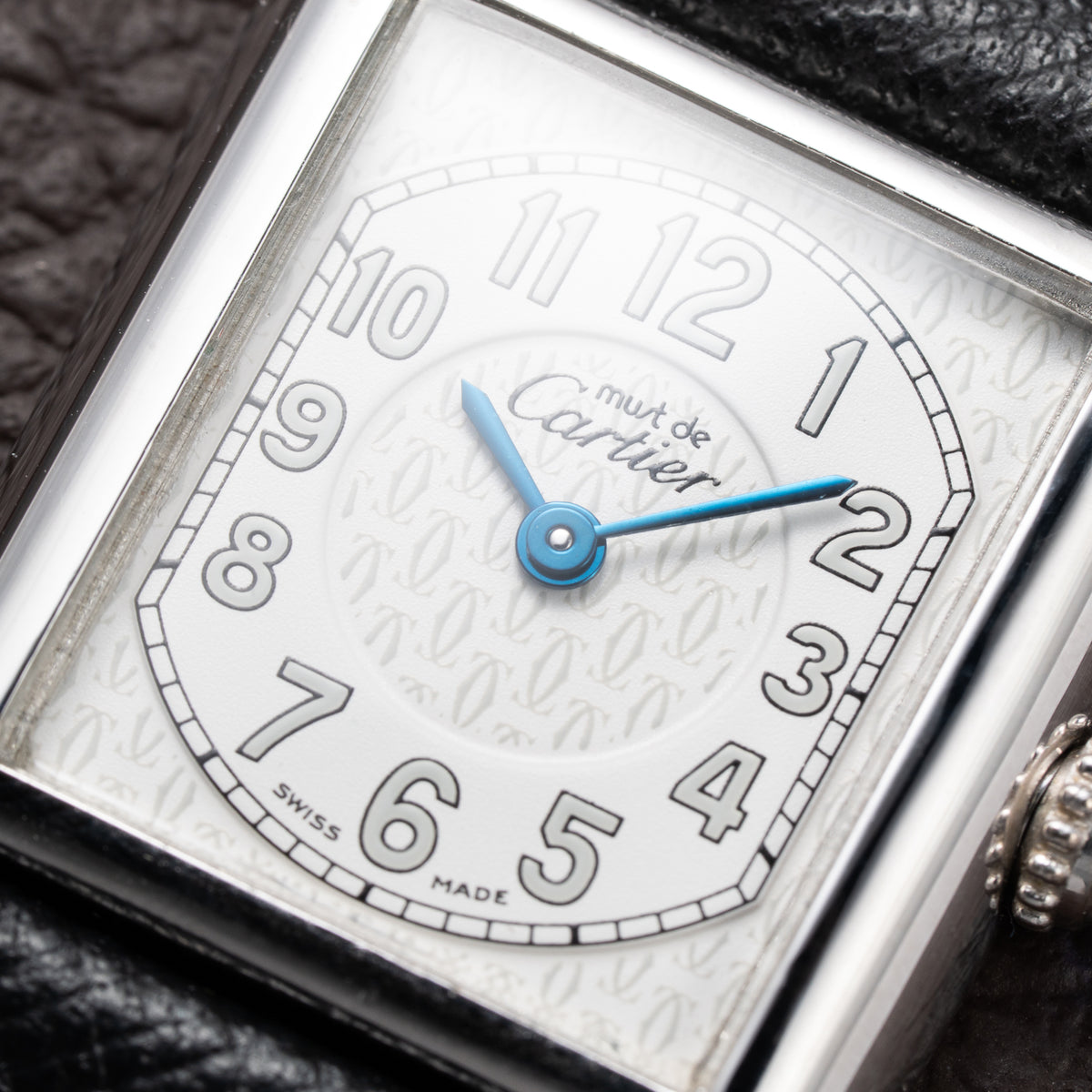 Cartier Tank Must de White Dial Silver 925 Sterling Silver Ref. 2416 From 1990s