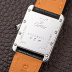 Cartier Tank Must de White Dial Silver 925 Sterling Silver Ref. 2416 From 1990s