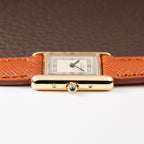 Cartier Tank Must de Silver Art Deco Dial Vermeil Full Set from 1985 with 2025 Cartier Service