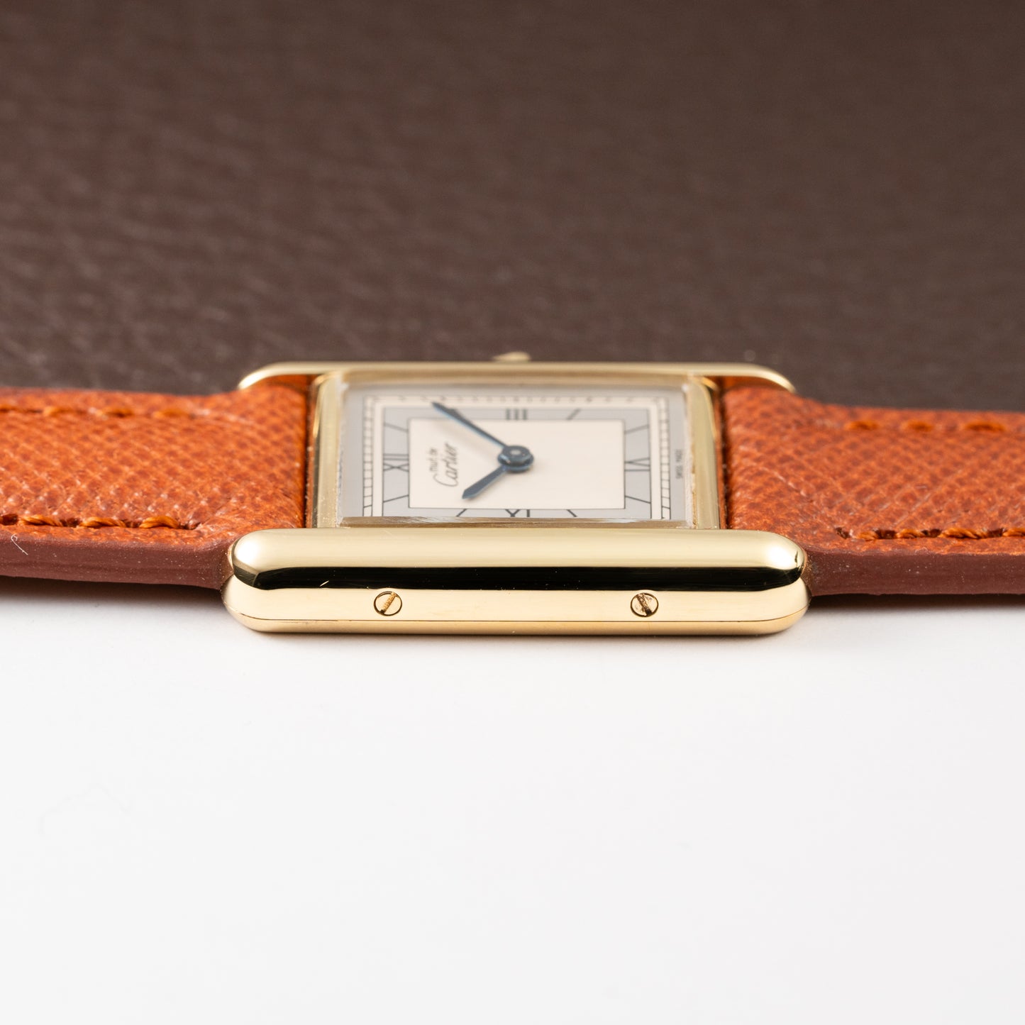 Cartier Tank Must de Silver Art Deco Dial Vermeil Full Set from 1985 with 2025 Cartier Service