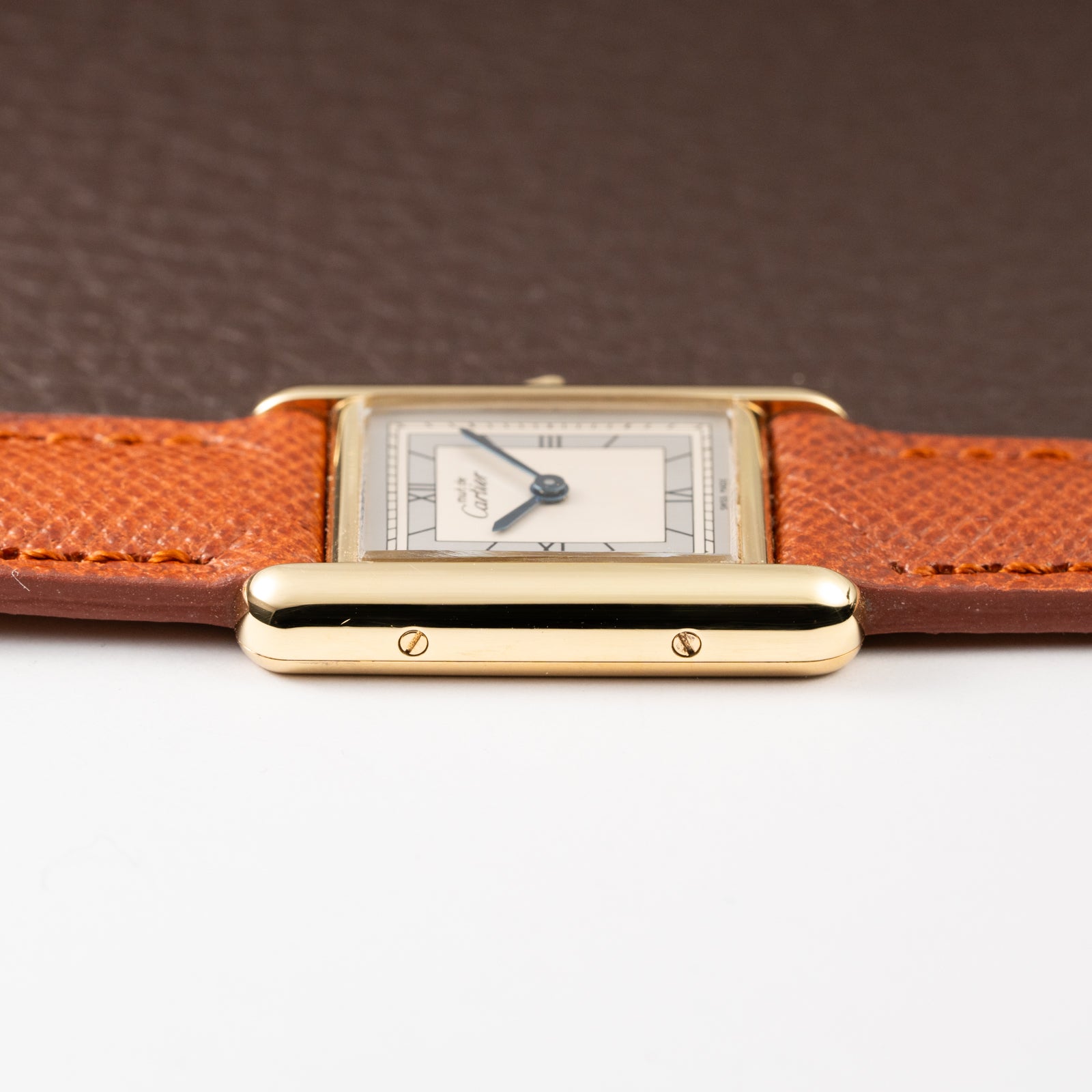 Cartier Tank Must de Silver Art Deco Dial Vermeil Full Set from 1985 with 2025 Cartier Service