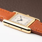 Cartier Tank Must de Silver Art Deco Dial Vermeil Full Set from 1985 with 2025 Cartier Service