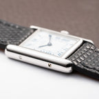 Cartier Tank Must de Silver Blue Roman Dial PM w/ Cartier Service 2026 Ref 666001 From 1980s