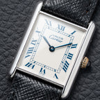 Cartier Must de Tank Silver White Roman Dial GM Reference 690006 from 1990s