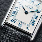 Cartier Must de Tank Silver White Roman Dial GM Reference 690006 from 1990s