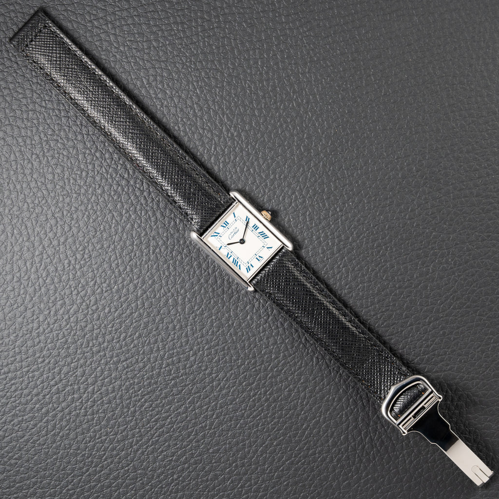 Cartier Must de Tank Silver White Roman Dial GM Reference 690006 from 1990s