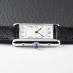 Cartier Must de Tank Silver White Roman Dial GM Reference 690006 from 1990s