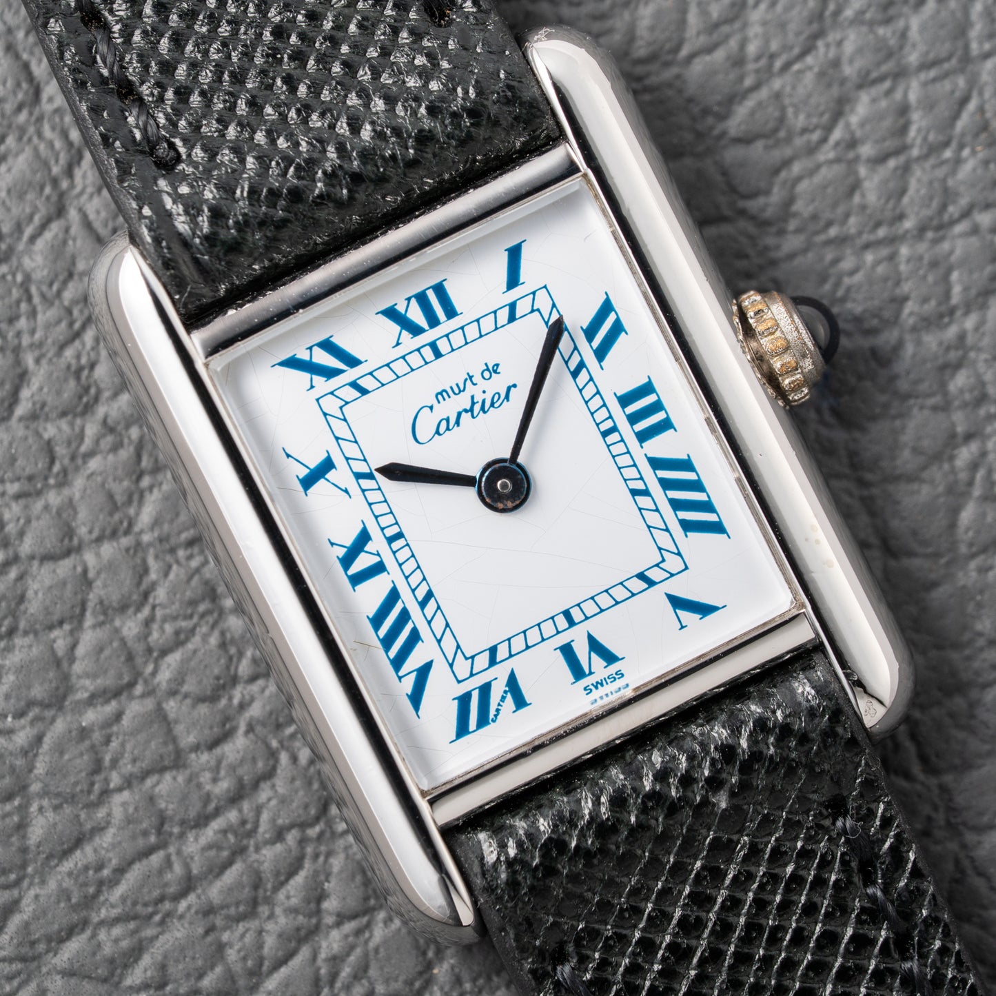 Cartier Must de Tank Silver White Roman Dial PM SM Reference 3 66001