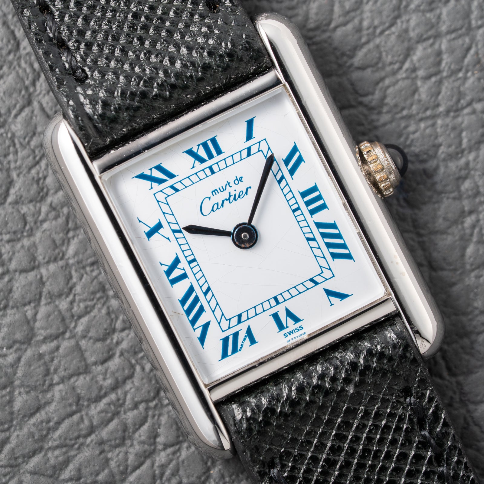Cartier Must de Tank Silver White Roman Dial PM SM Reference 3 66001