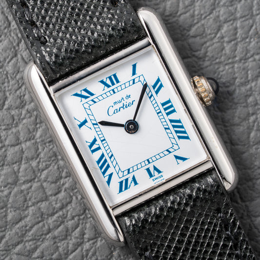 Cartier Must de Tank Silver White Roman Dial PM SM Reference 3 66001