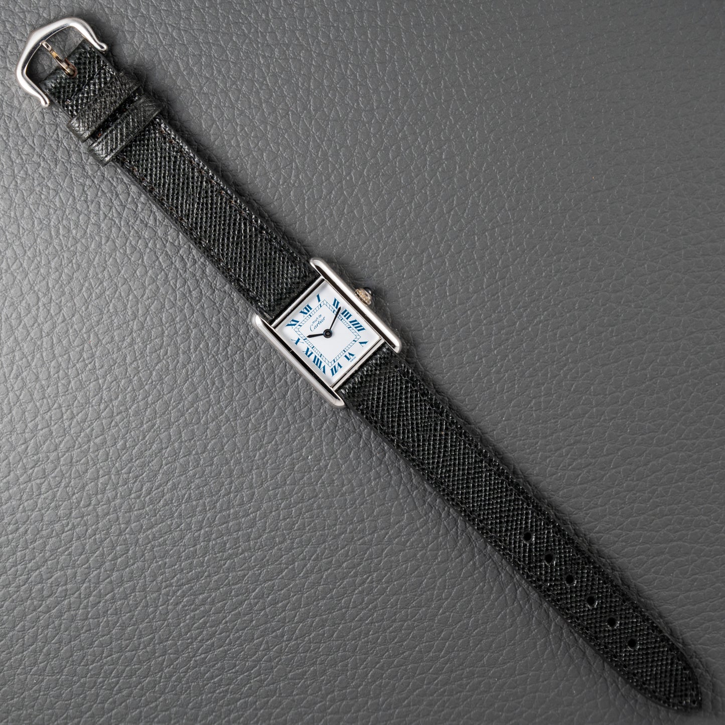 Cartier Must de Tank Silver White Roman Dial PM SM Reference 3 66001