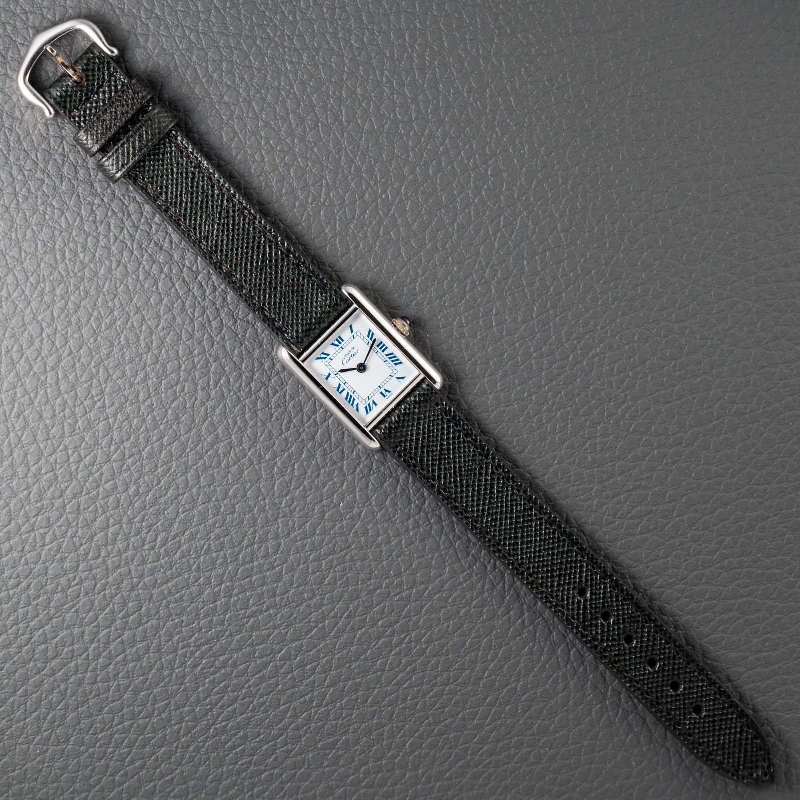 Cartier Must de Tank Silver White Roman Dial PM SM Reference 3 66001