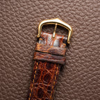 Cartier Tank Must de Vermeil ‘Turtle Shell’ Brown Wood Dial GM 1980s