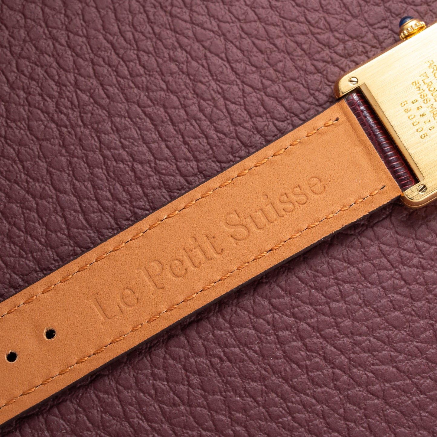 Cartier Tank Must de Vermeil Tricolor Trinity Mirror Dial Ref 590005 from 1990s
