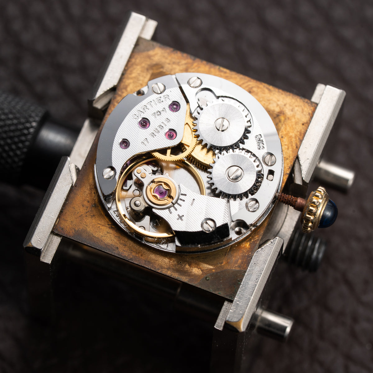 Cartier Tank Must de Rare Trinity Mirror Dial Vermeil GM from 1980s