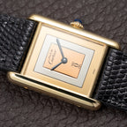 Cartier Tank Must de Rare Trinity Mirror Dial Vermeil GM from 1980s