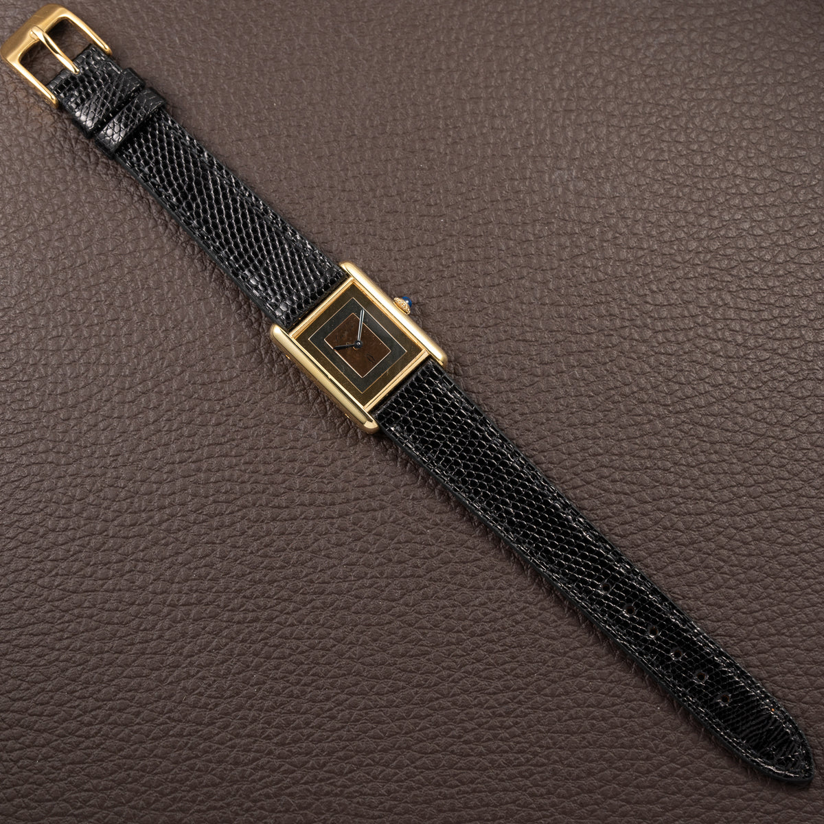 Cartier Tank Must de Rare Trinity Mirror Dial Vermeil GM from 1980s
