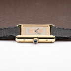 Cartier Tank Must de Rare Trinity Mirror Dial Vermeil GM from 1980s