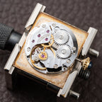 Cartier Tank Must de Vermeil ‘Turtle Shell’ Brown Wood Chocolate Dial GM from 1980s