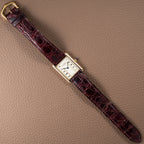 Cartier Must de Tank Vermeil Vendôme Roman Ivory Column Dial GM Ref 590005