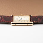 Cartier Must de Tank Vermeil Vendôme Roman Ivory Column Dial GM Ref 590005