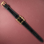 Cartier Tank Must de Vermeil Black Glossy Art Deco Dial 1990s Ref. 590005