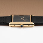 Cartier Tank Must de Vermeil Black 'Onyx' Dial GM from 1990s