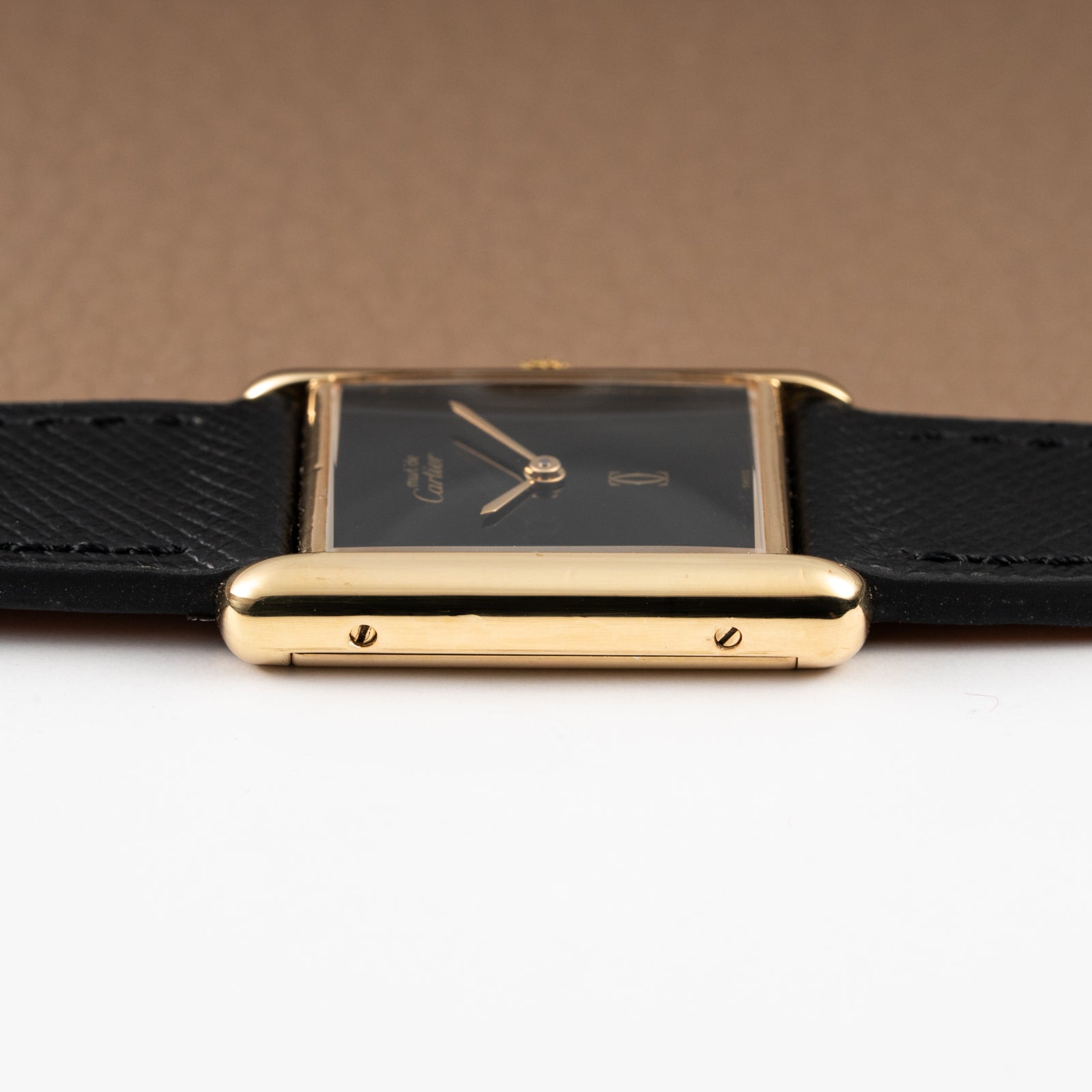 Cartier Tank Must de Vermeil Black 'Onyx' Dial GM from 1990s
