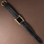 Cartier Tank Must de Vermeil Black Dial PM 1980s Model