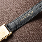 Cartier Tank Must de Vermeil Black Dial PM 1980s Model