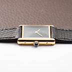 Cartier Tank Must de Black Onyx Dial Vermeil GM from 1980s