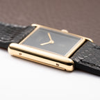 Cartier Tank Must de Black Onyx Dial Vermeil GM from 1980s