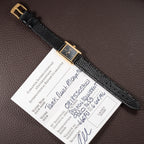 Cartier Tank Must de Art Deco Black Dial Vermeil Ref 5057001 from 1990s