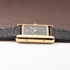 Cartier Tank Must de Art Deco Black Dial Vermeil Ref 5057001 from 1990s
