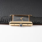 Cartier Tank Must de Vermeil Black Onyx Dial GM 1980s