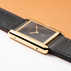 Cartier Tank Must de Black 'Onyx' Dial Vermeil GM from 1990s