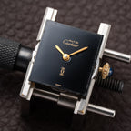 Cartier Tank Must de Black 'onyx' Dial Vermeil PM 1980s