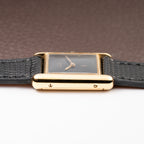 Cartier Tank Must de Black 'Onyx' Dial Vermeil PM Full Set from 1980