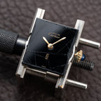Cartier Tank Must de Black Dial Vermeil PM Full Set from 1997