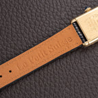 Cartier Tank Must de Black Dial Vermeil PM Full Set from 1997