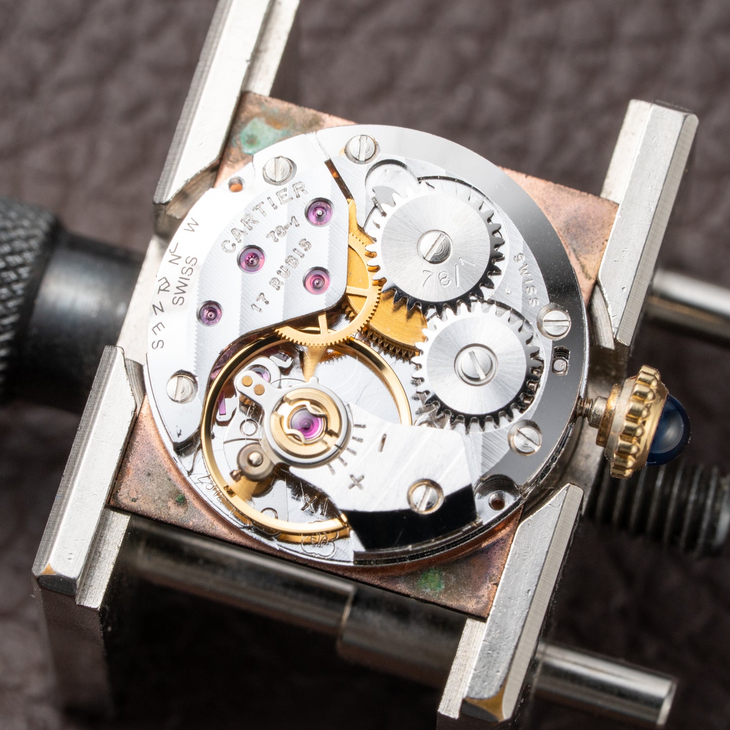 Cartier Tank Must de Vermeil Black 'onyx' Dial PM 1980s