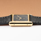 Cartier Tank Must de Vermeil Black 'onyx' Dial PM 1980s