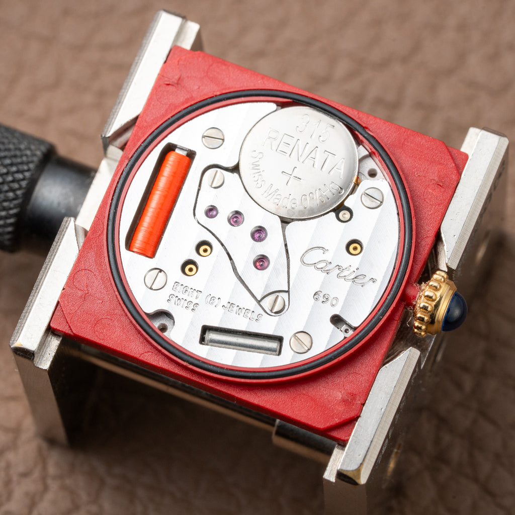 Cartier Tank Must de Rare Breguet Numerals Dial Vermeil Ref 590005 From 1990s